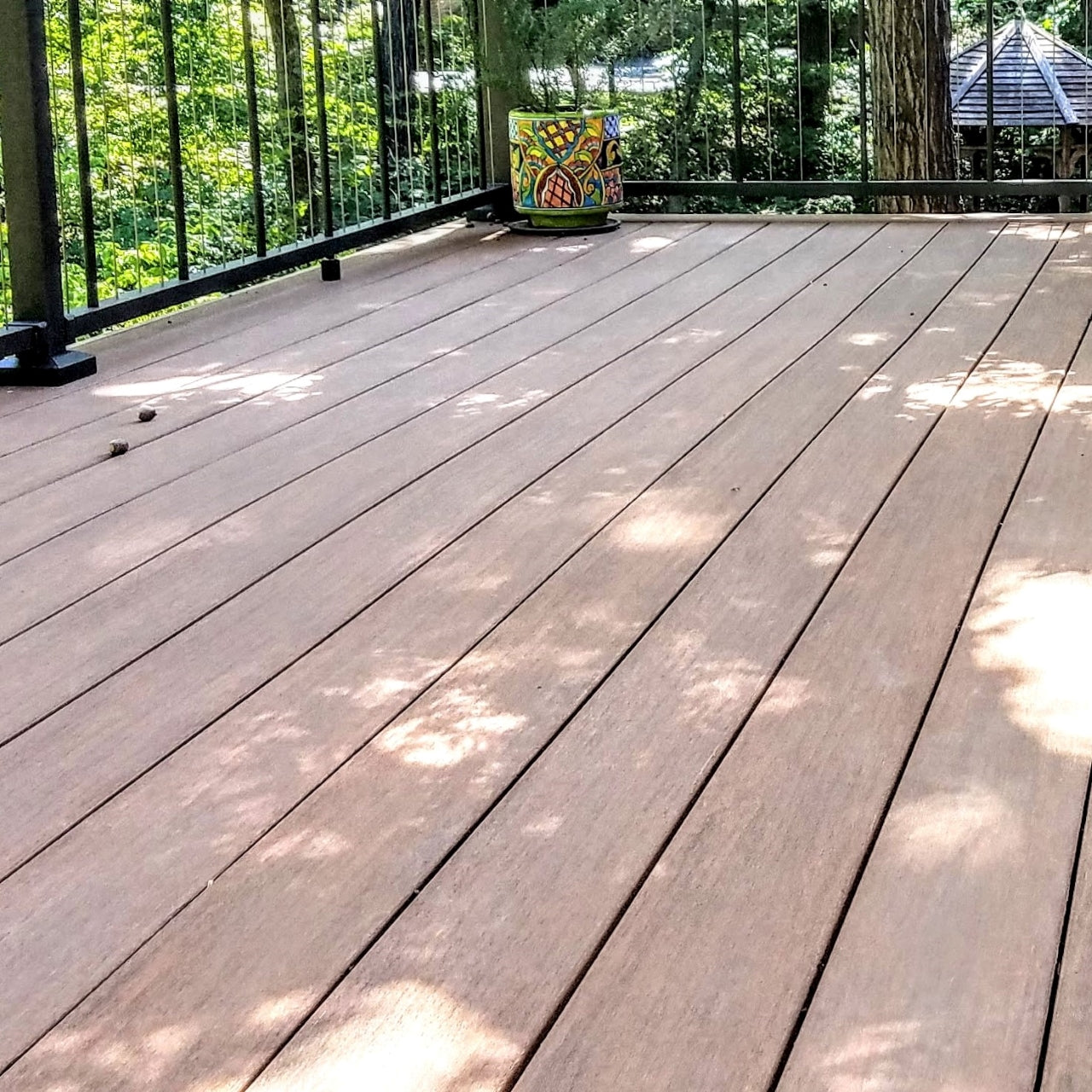 PVC Decking and Composite Decking are Synthetic man made deck types designed to last long do not rot don't split, and are warrantied to last