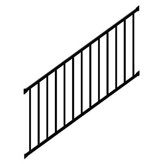 tuscany Black textrue stair rail kit 6'