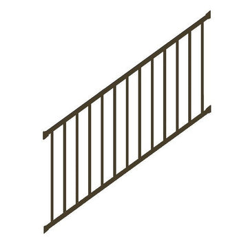 Stair rail kit 6' tuscany c10 rail with fixed pitch stair brackets bronze