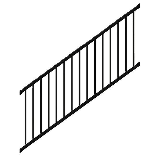 Black tuscany c10 rail kit 7 feet stair