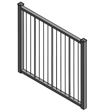 C80 Gate Panel fits openings between posts and needs hinges and a latch to install (not included)