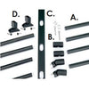 DekPro Angled Horizontal Rod Baluster Infill Kit