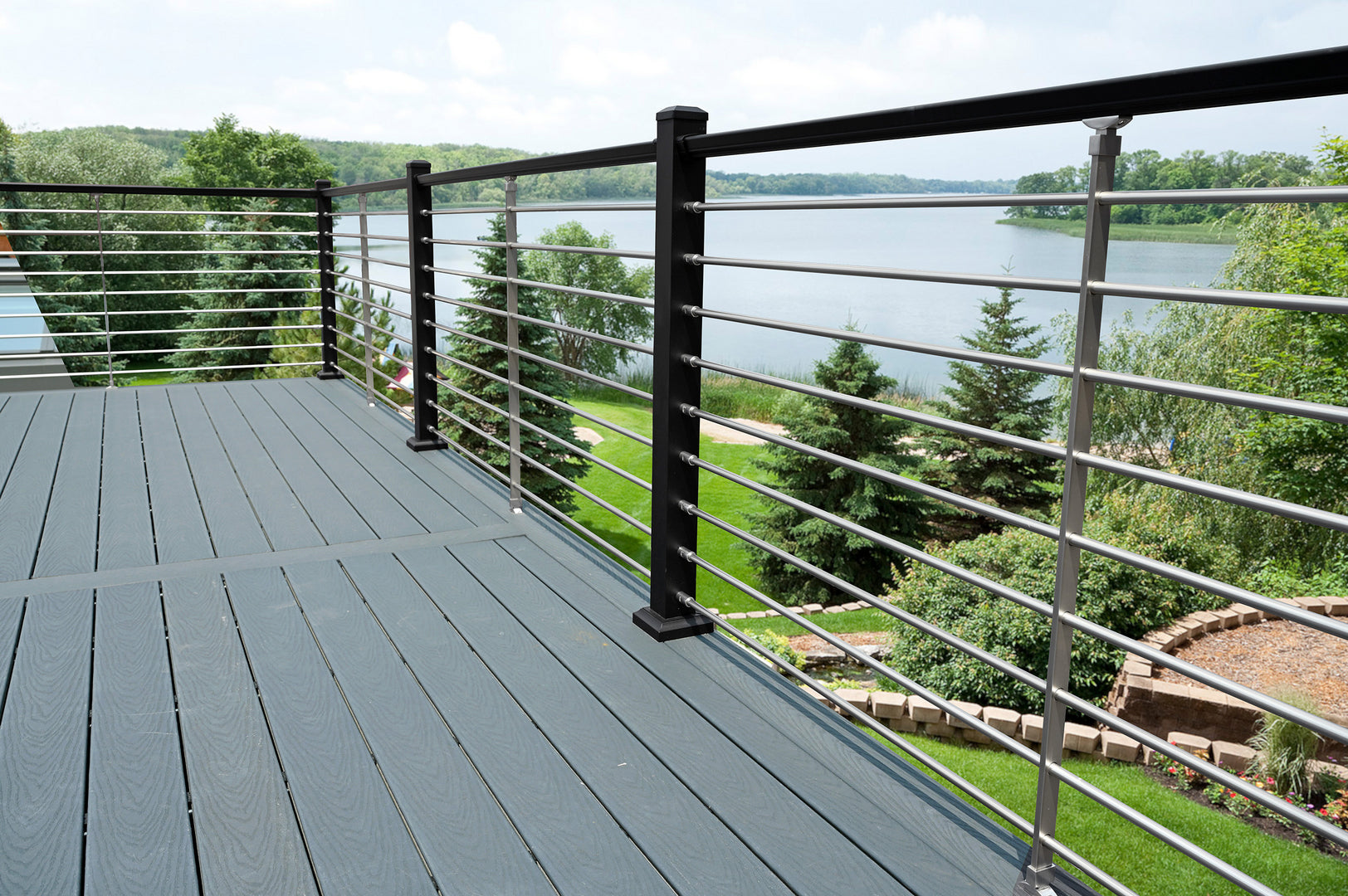 DekPro Rod Rail scenic lake overlook