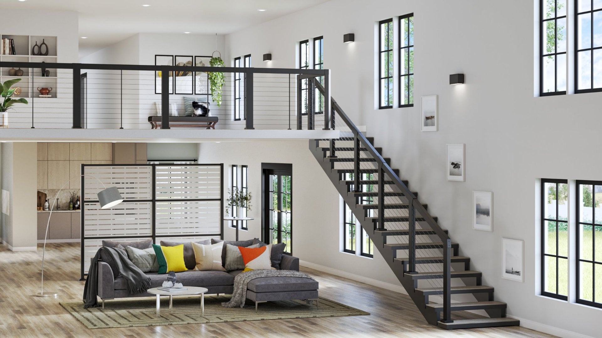 Elevation Loft Railing inside horizontal cable railing RDI Elevation is a simple modern and installer friendly railing system
