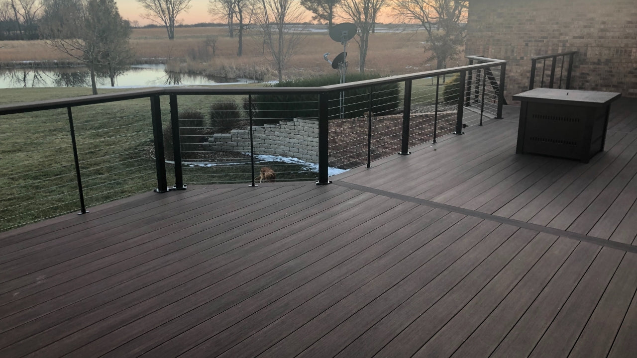 PVC Decking like Azek is top quality and looks like real wood!
