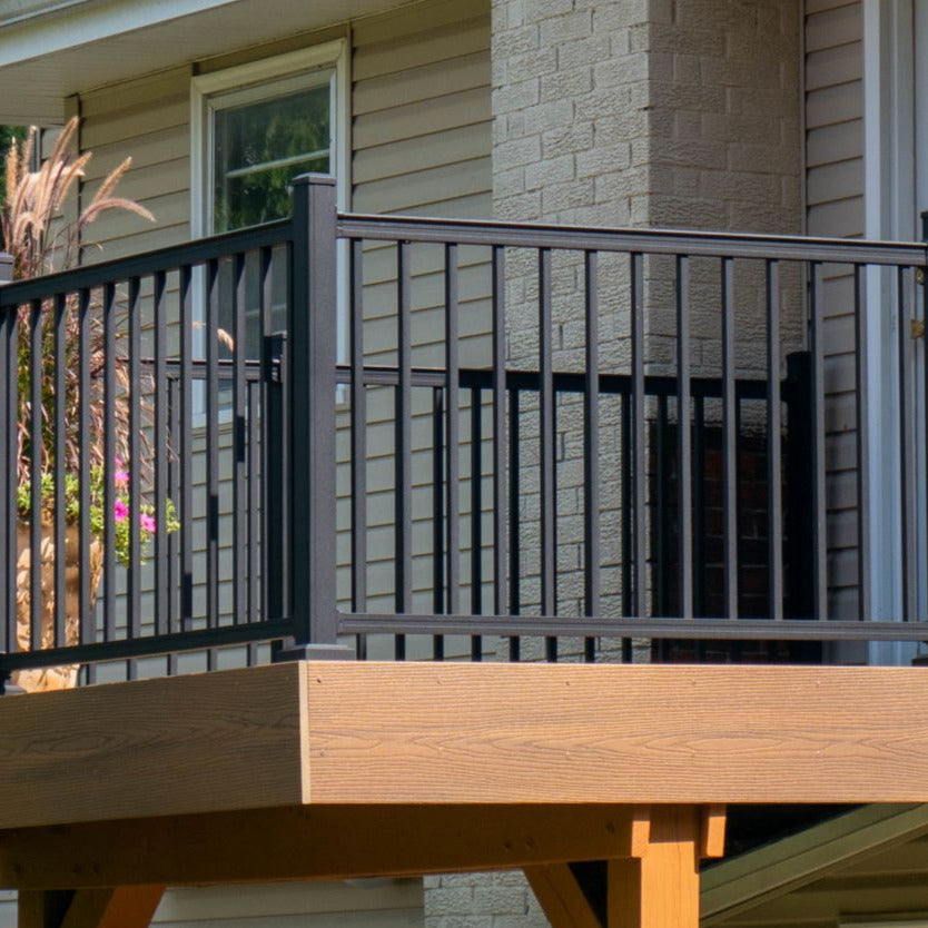 Jam Advantage Deck Railing System uses Aluminum Advantage Rail Kits