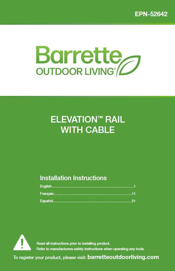 Barrette RDI Elevation Cable Installation Guide