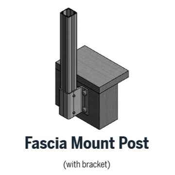 Fascia mount posts with bracket in RailFX