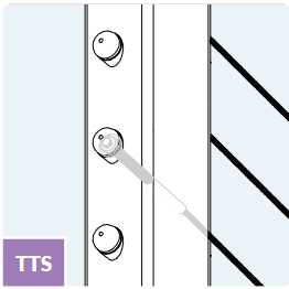 Modern (TTS) Threaded Terminal 36 in. Stair Post Kit
