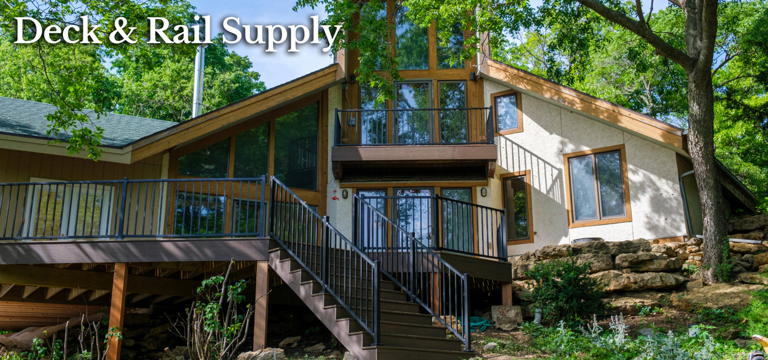 Large Deck Railing projects are great with aluminum guardrail, a powerful defense to the hazards the weather has on decks, porches and patios.