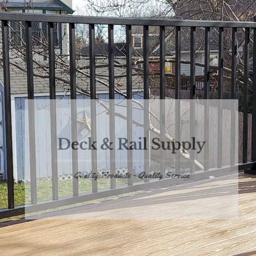 Level Railing Tuscany Westbury Rail Kit Black Aluminum 