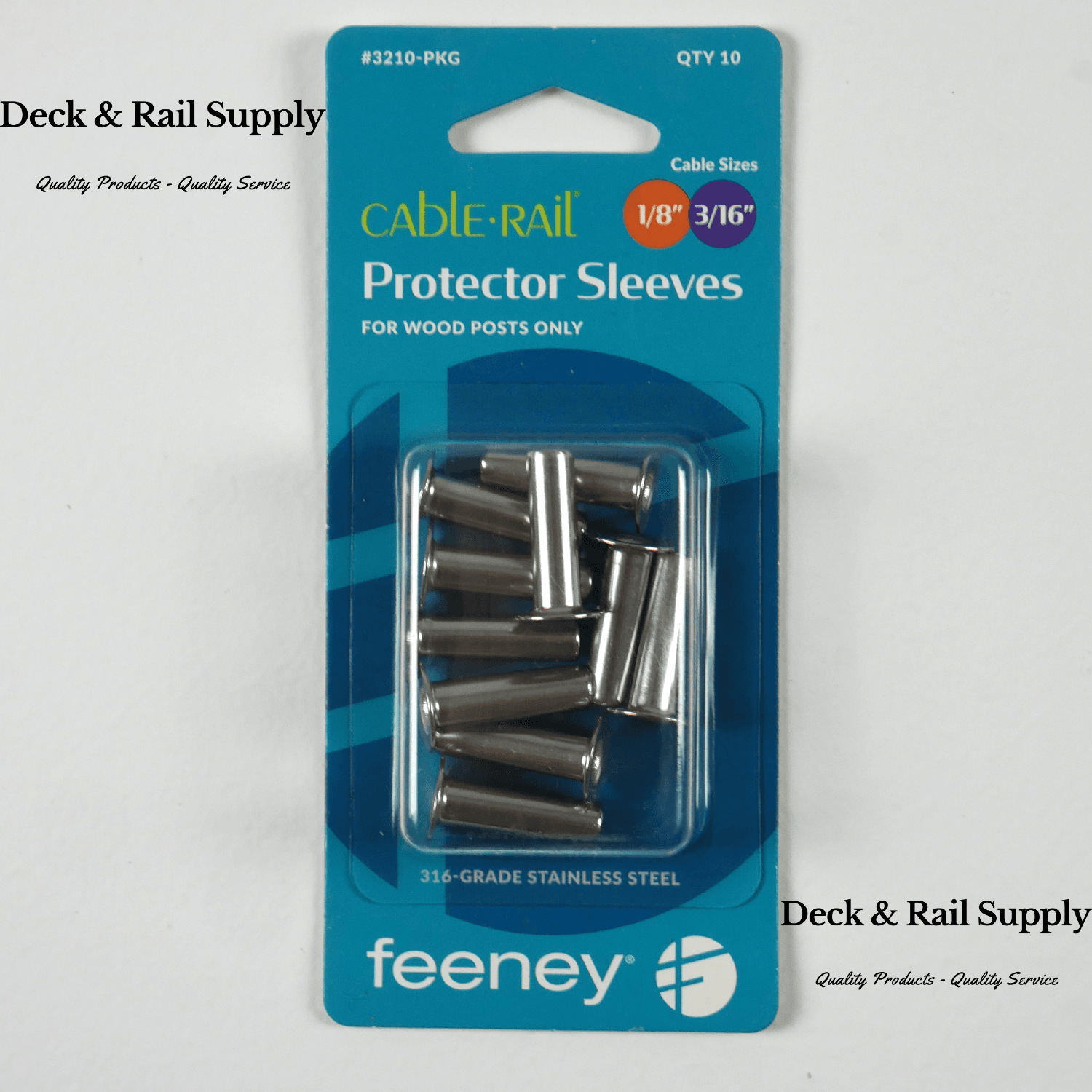 Protector sleeve 3210 pkg 10 pack protector sleeves for keeping wire from pulling into wood posts.
