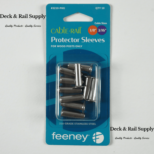 Protector sleeve 3210 pkg 10 pack protector sleeves for keeping wire from pulling into wood posts.