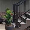 WB4744 Post Westbury 4"x4" 47" Tall Stair Post cut shorter to look good with the top rail