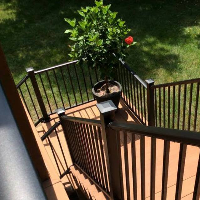 DekPro Railing Absolute Black Textured Black Rail Kit System Prestige Aluminum