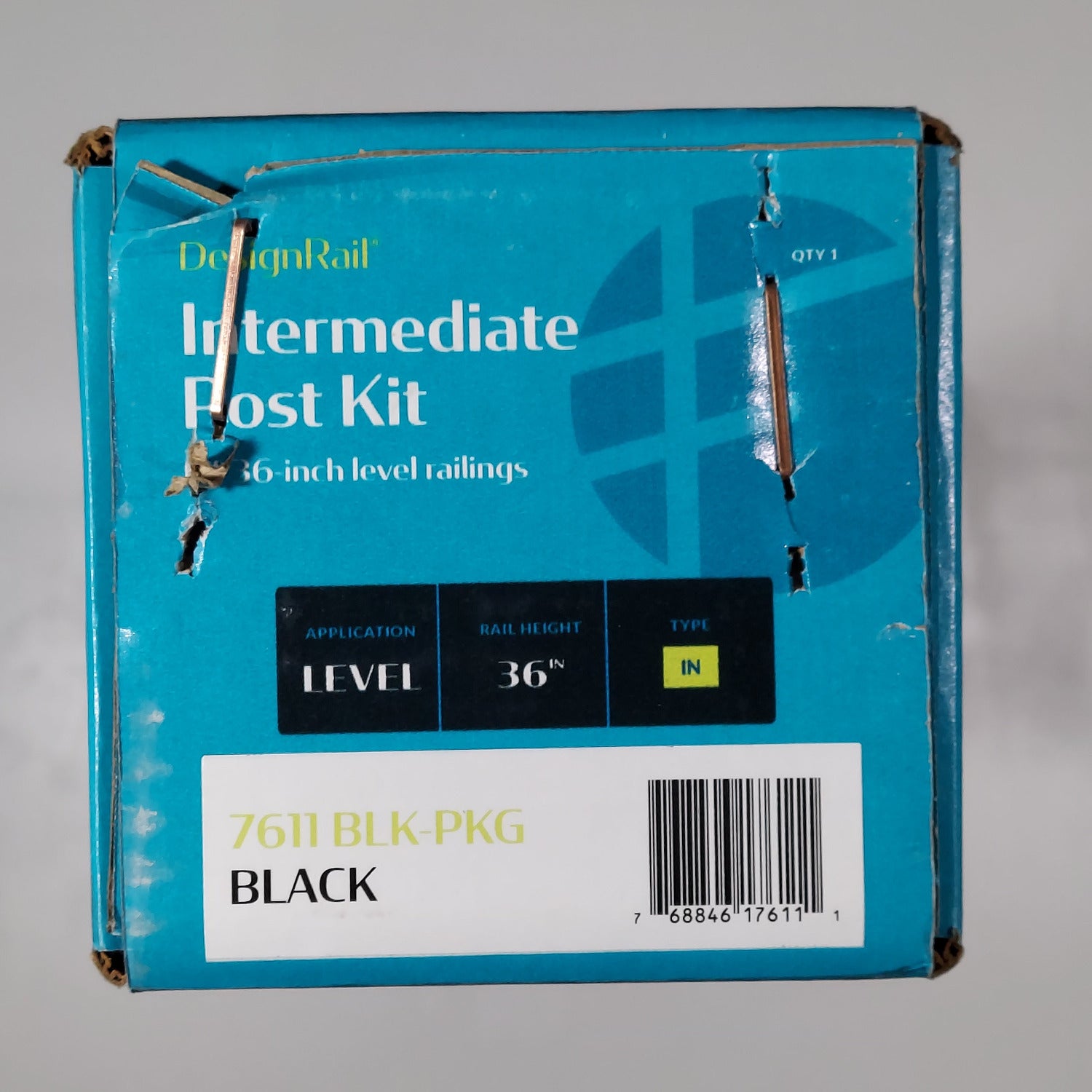 Feeney IN Intermediate Post Kit 36" Level Black Matte 7611