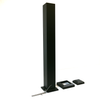 Westbury black 4" x 4" x 37" post kit. This is a product photo for aluminum handrail post.