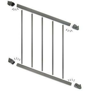 DekPro Prestige Stair Rail Kits. What Comes in a stair rail kit? Top and Bottom Rails, Rail and or baluster connectors, Balusters, Screws and footblock(s)