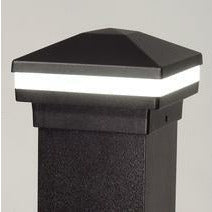 Absolute Black Halo Ring Lighted Cap, Stunning Post Cap, Beautiful Decorative Posts, DekPro Effex