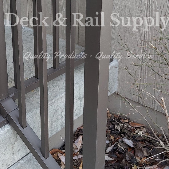 Bronze 47" Westbury 2x2x47" Tall Bronze Fine Textrue post kit without post cut down, shown at full 47" height
