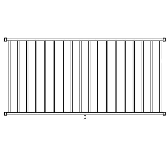 White tuscany c10 rail 7' level kit