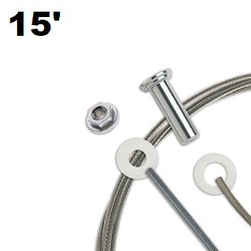 Fifteen Foot CableRail Kit 15' cable for metal