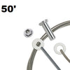 50' cablerail kit fifty foot cablekit for metal posts