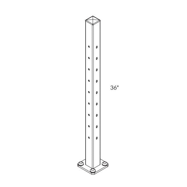 36" Newel Left Termination Post DesignRail Kits