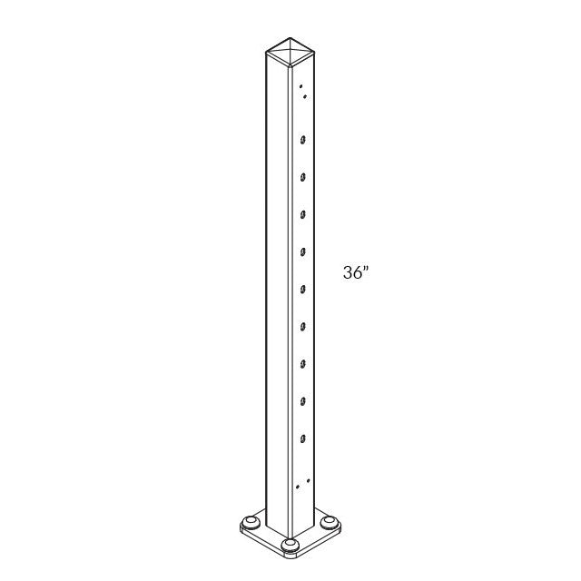 Feeney NP Newel Passthrough post kit 36 inch