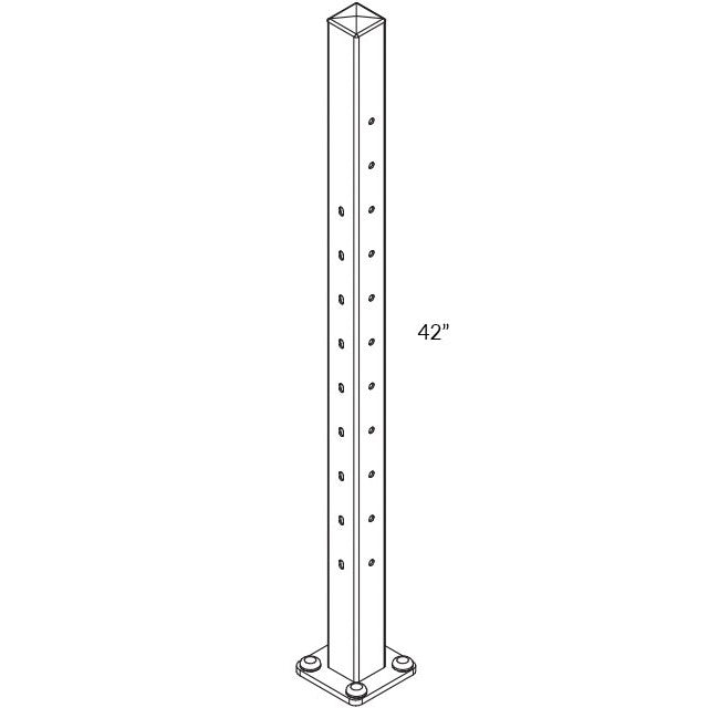 Feeney 42" Newel right level to stair post