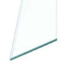 Stair Glass Baluster for angled stair sections using blank rails and stair shoes