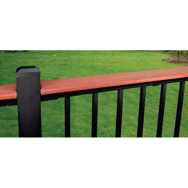 DekPro PRestige Drink Rail with Bracket Cap Railing