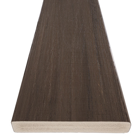 Azek American Walnut Landmark PVC Decking Side Profile