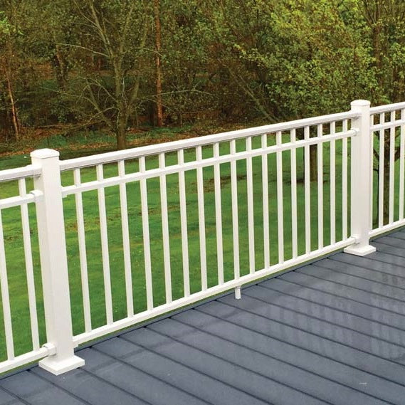 DekPro Tri-Rail Three Rail Prestige Aluminum Additional Third Rail, Designer Style Railing look!