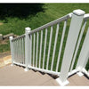 DekPro Prestige Star Railing in Dream White Aluminum Handrail