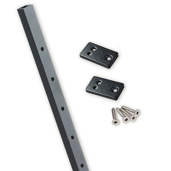 Stair Application Black Feeney Intermediate Pickets can be used with wood or composite posts and rails, cablerail kits, or build your own.