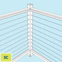 Classic SC Single Corner Level Post Kit