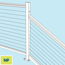Newel Passthrough post 42"