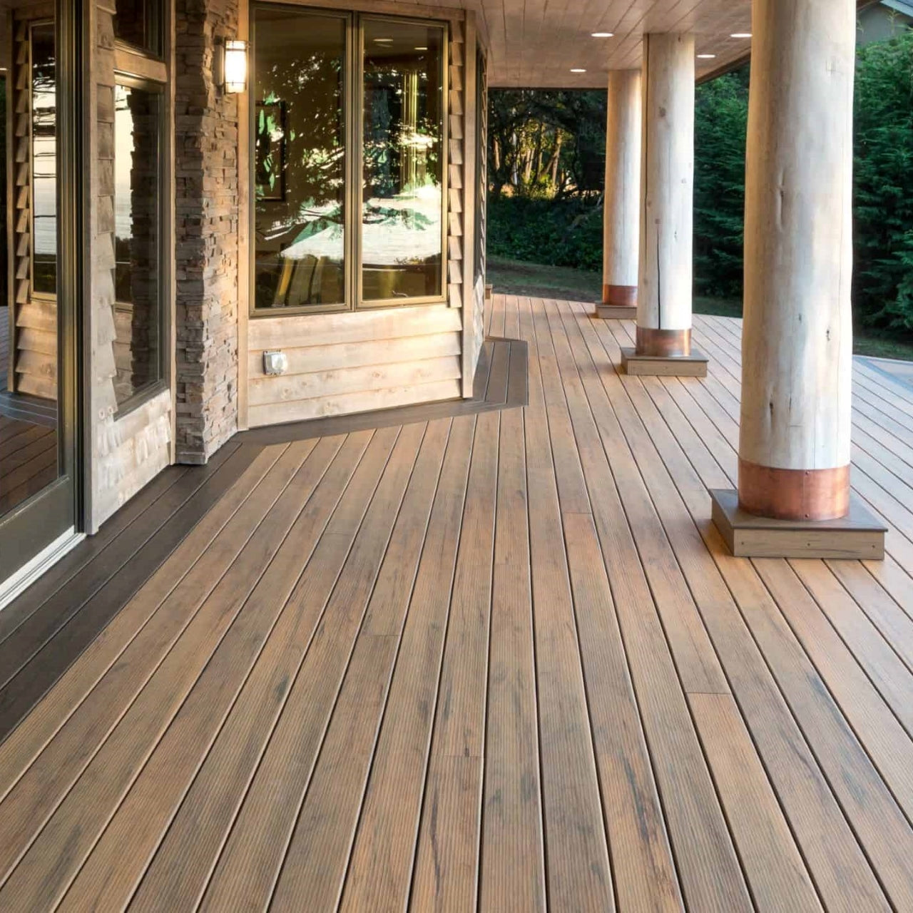 TimberTech Legacy Decking Tigerwood varigated capped composite decking collections