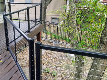 Horizontal Cable Railing is one of the most sought after cable railing types. Feeney has several options in cable including the sleek and good priced cable railing designrail kits