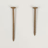 SDWS simpson timber screw 5 inch the left and sdws 4 inch screw shown on the right