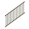 Stair rail kit 6' tuscany c10 rail with fixed pitch stair brackets bronze