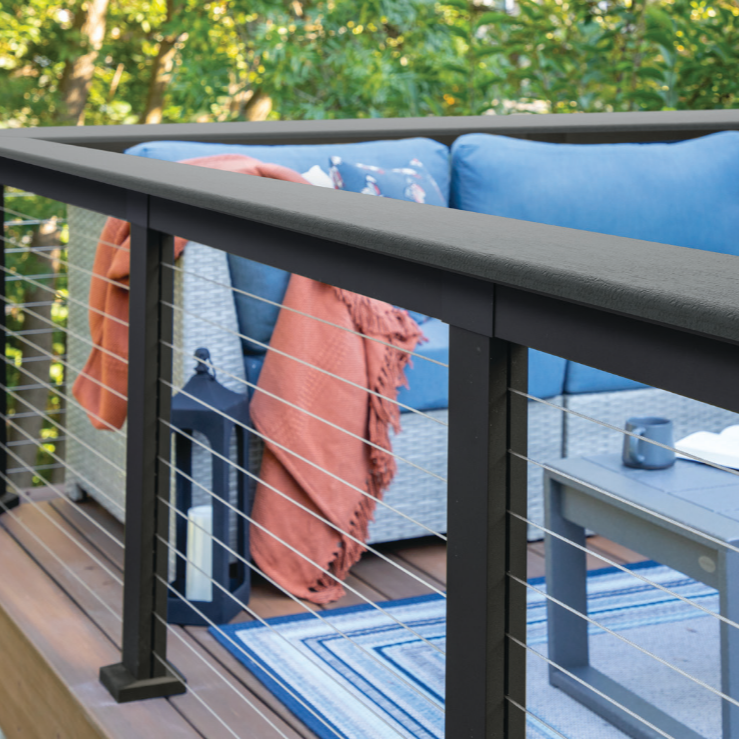 Elevation Deck board Drink Rail Bracket Rail