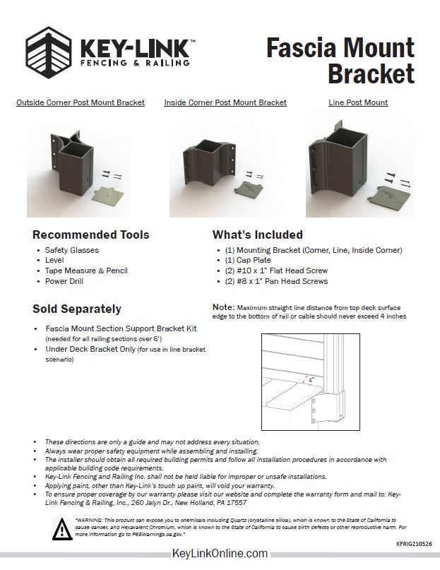 Deck Post Cap for KeyLink Aluminum | Deck & Rail Supply