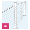 Feeney Modern NL Newal Left Level to Stair Cable Post