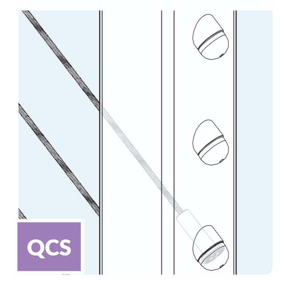 Feeney Modern QCS Quick Connect Stair Cable Post