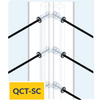Feeney Modern QCT-SC Quick Connect Double Termination Single Corner Cable Post