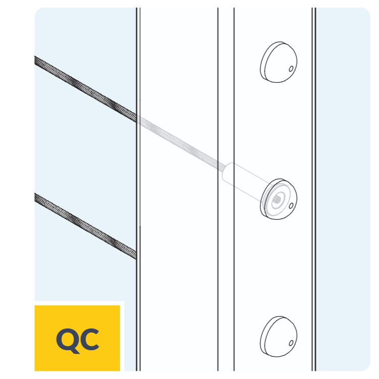 Feeney Modern QC Quick Connect Cable Post