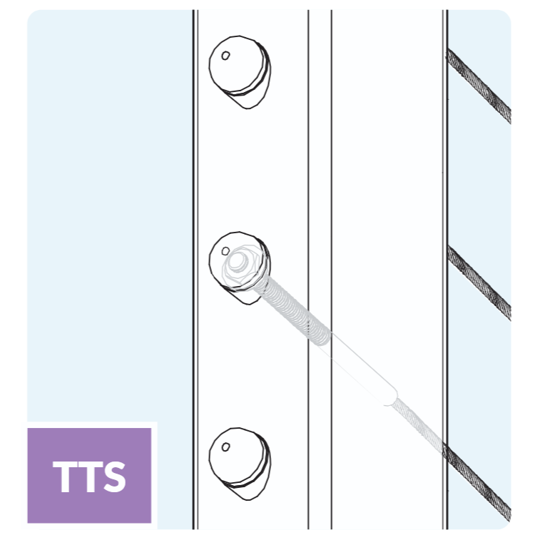 Feeney Modern TTS Threaded Terminal Stair Cable Post