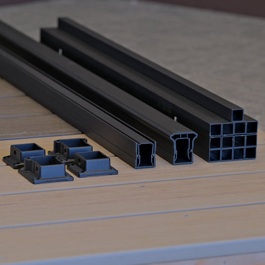 Jam Advantage Level Rail Kit Aluminum Baluster Infill Railing 5' rail opening